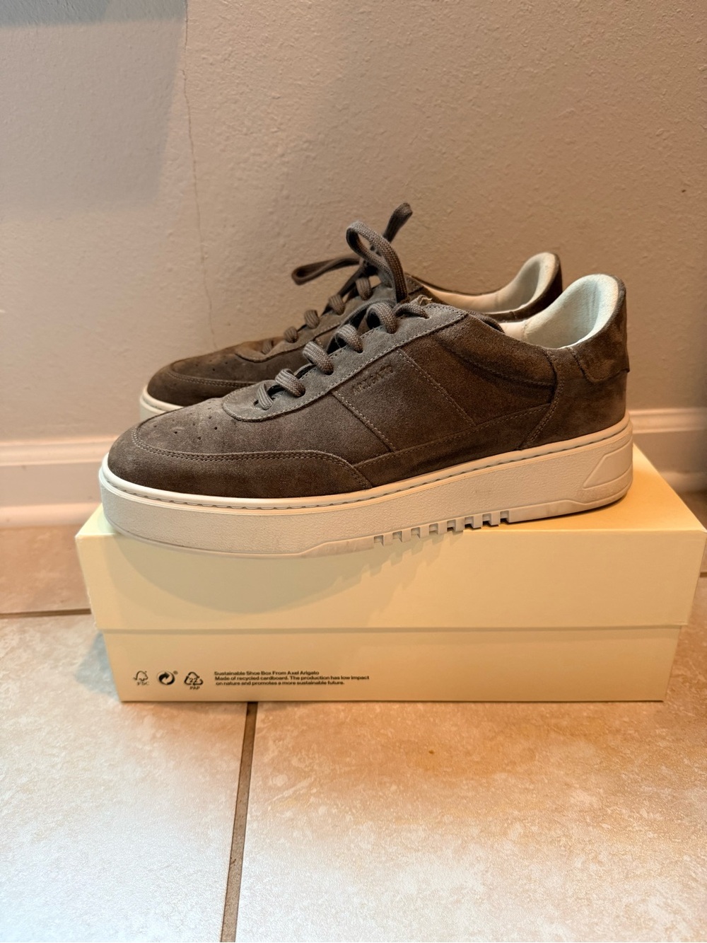 Axel Arigato Suede Low-Top Sneakers in Brown